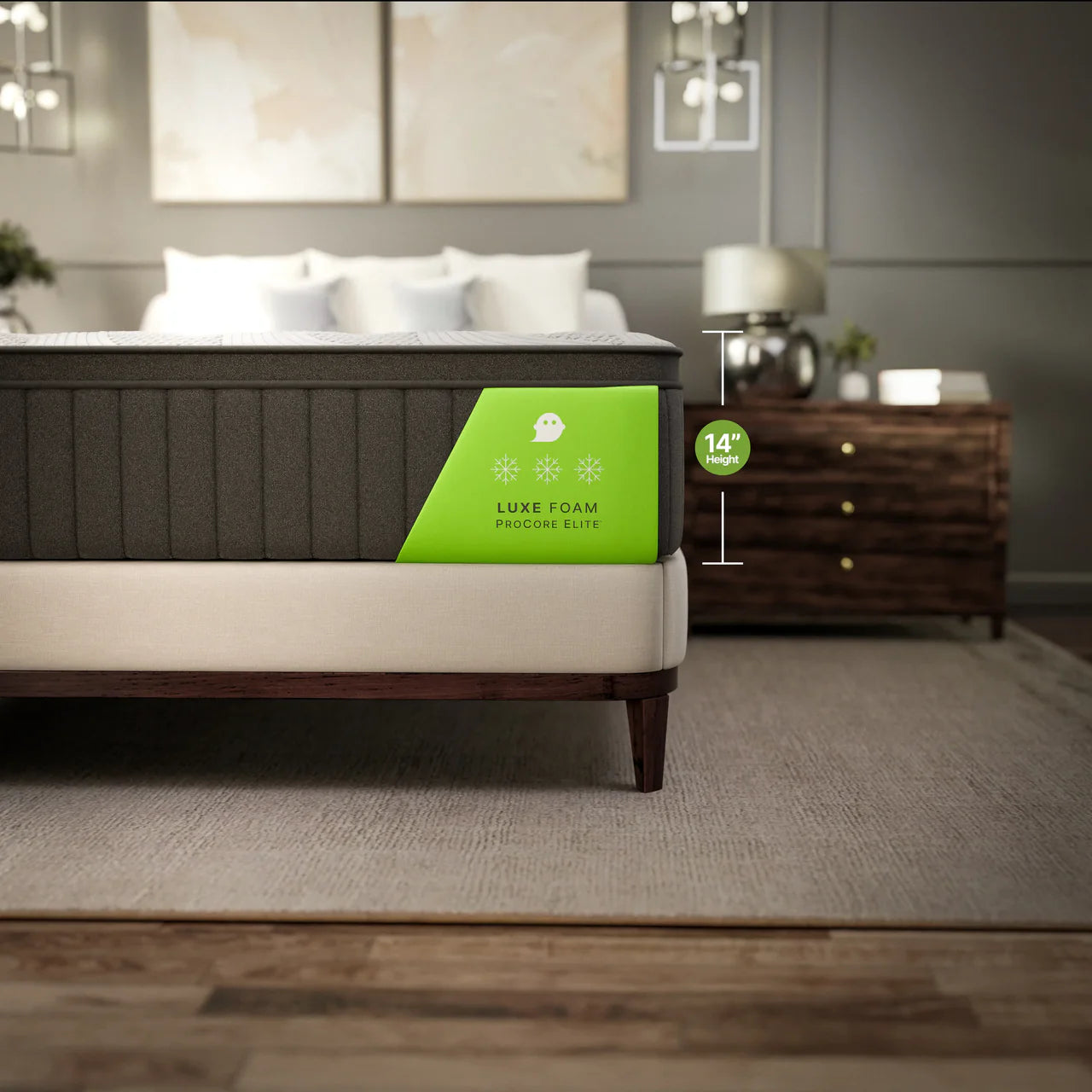 GhostBed 14" Luxe Foam Mattress