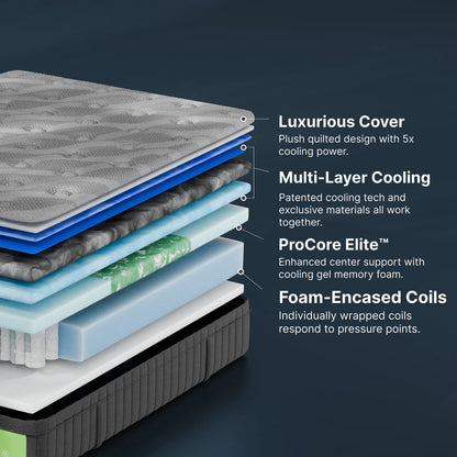 GhostBed 14" Luxe Hybrid Mattress
